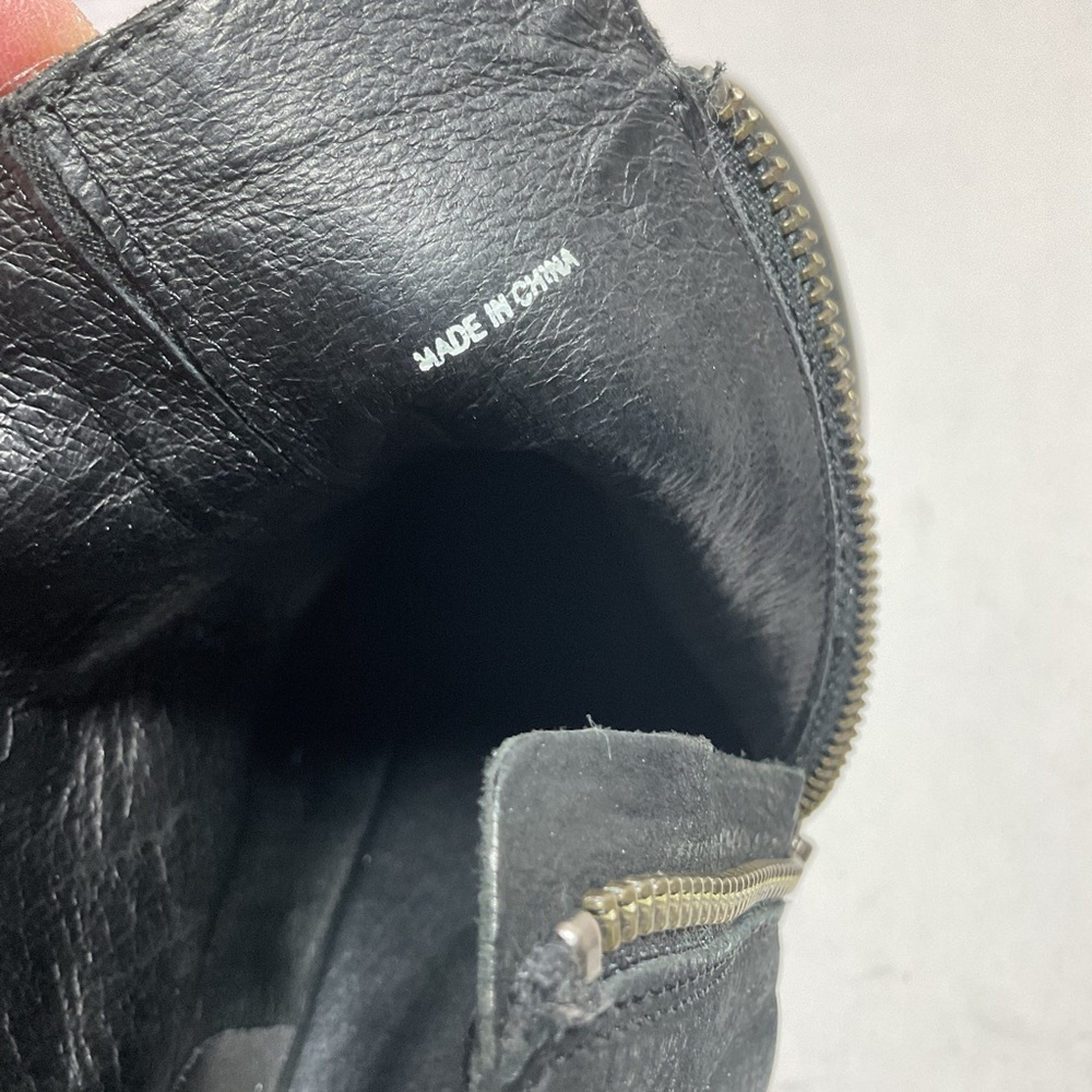 Eileen Fisher Black Leather Booties - Picture 14 of 14